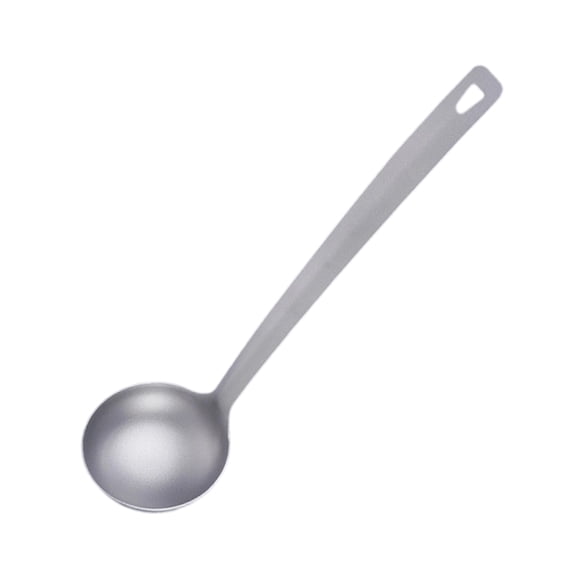 Strong Unmixed Iron Soup Spoon With Leakproof Design For Outside Dining Utensil Set