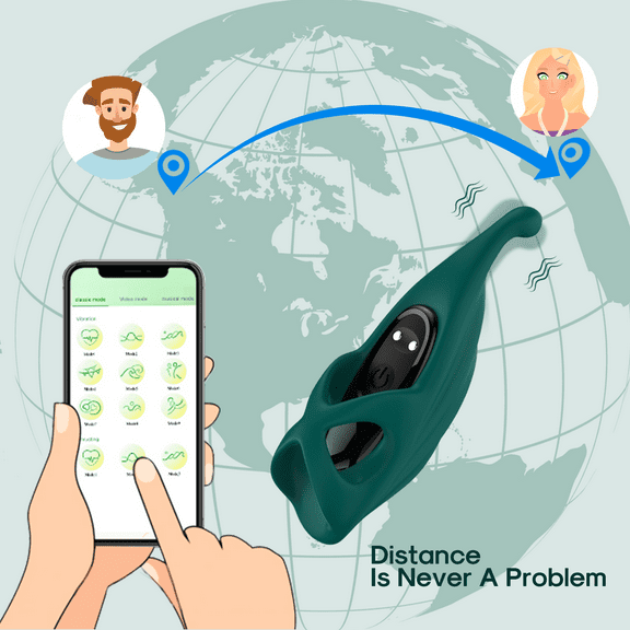 Strong Vibration Finger G Spot Vibrator Female, Distance APP Controlled Vibrator For Women