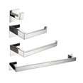 thumbnail image 1 of Strong Viscosity Adhesive 4 Pieces Bathroom Accessories Set Without Drilling Silver Brushed Towel Bar Set Holder Rack Robe Hook Tissue Toilet Paper Holder Rustproof 304 Stainless Steel KJ715PRO-4YIN, 1 of 9