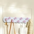 thumbnail image 1 of Strong Wall-Mounted Hanging Hook Rack with Nine Hooks, No Installation Required, Durable Plastic, Space-Saving for Kitchen & Rental House, 16 Inch, White, 1 of 6