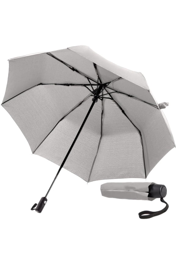 Strong Windproof Stick Compact Umbrella for Rain,One-Click Automatic Open and Close,Durable Quick Dry Waterproof Material,Lightweight and Portable,Travel Size Fits Backpack