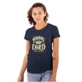 thumbnail image 1 of Strong With the Lord Christian Faith Womens Slim Fit Graphic Tee Brisco Brands S, 1 of 5