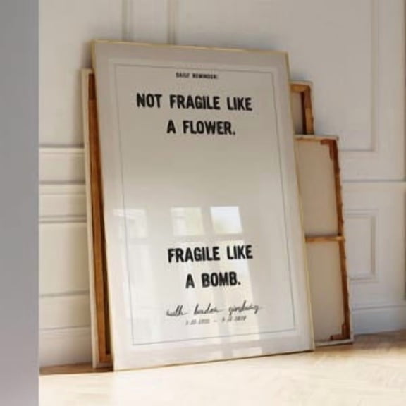 Strong Woman Empowerment Quote Poster, Poster Home Decor, Poster Only