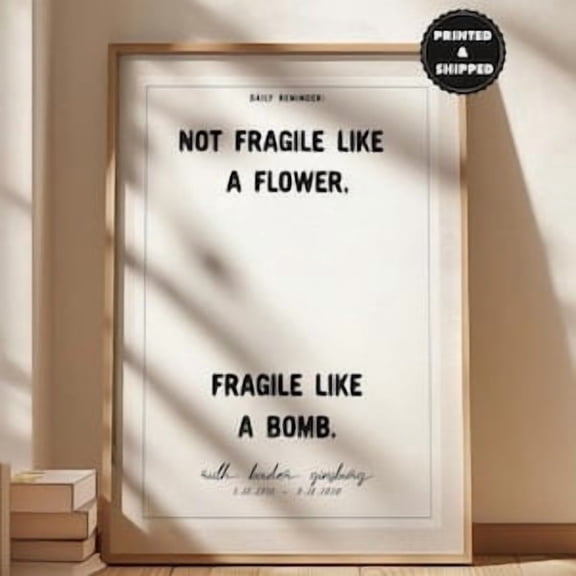 Strong Woman Typography Motivational Poster, Poster Home Decor, Poster Only