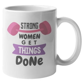 Strong Women Get Things Done, Hustle & Goal Digger Coffee & Tea Mug (11oz)