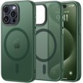 thumbnail image 1 of Strong  for iPhone 15 Pro Max Case, [Compatible with Magsafe] [13FT  Grade Drop Protection] Slim Shockproof Translucent Matte Case for iPhone 15 Pro Max 6.7 inch - Midnight Green, 1 of 16