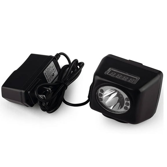 Strong light and long life headwear headlamp Intelligent digital display rechargeable headwear industrial mining lamp LED two brightness 3W