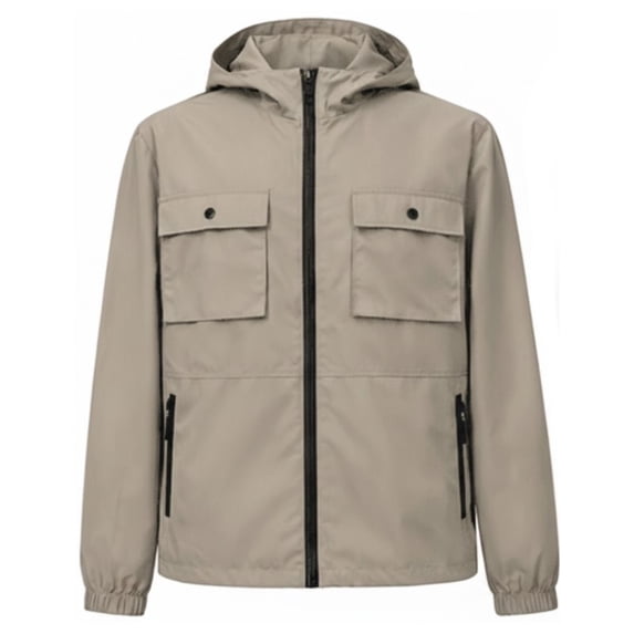 StrongEnough Track Jacket for Men, Stylish Lightweight Jacket with Breathable Technology, 100% Polyester Fabric with Cotton-Like Feel