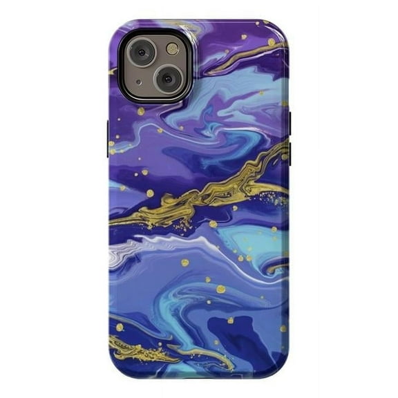 StrongFit Designer Cases for iPhone 14 Plus, Blue Marble
