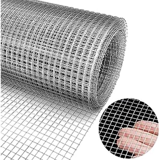 StrongGuard Galvanized Hardware Cloth 1/2 Inch 36 x 100 ft 19 Gauge HeavyDuty Chicken Coop