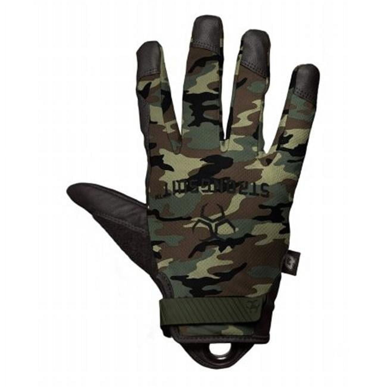 StrongSuit 41300 XS Q Series Enforcer Tactile Tactical Gloves Camo Extra Small