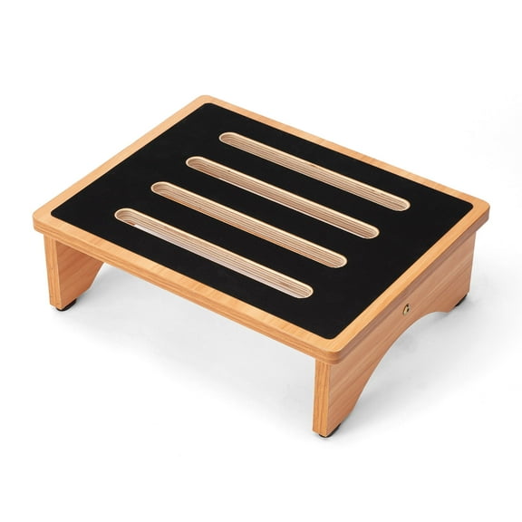 StrongTek 5" High Wooden Bed Step Stool, Sturdy 440lb Capacity, Mobility Aid