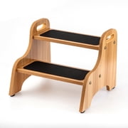 StrongTek Senior Adults 2-Step Non-Skid Stepping Stool with Portable Handles, Heavy-Duty Support