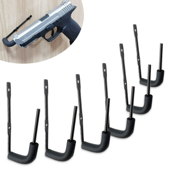 StrongTools Adjustable Gun Racks, Metal Black, 6 Pack