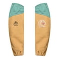 thumbnail image 1 of Strongarm Welding Premium Leather Welding Sleeves 18 Inch Green/Yellow with Kevlar & Fire-Repellent Cotton, 1 of 7