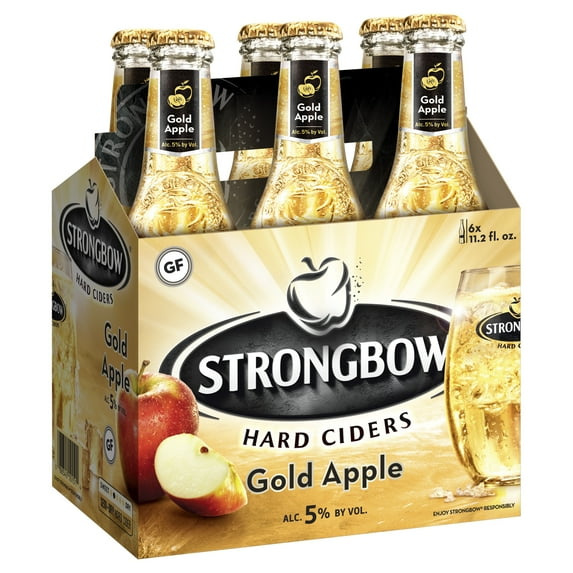 Strongbow Gold Apple Hard Cider, 6 pack, 11.2 fl oz Bottles