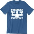 thumbnail image 1 of Stronger Everyday Men Weight Lifting Gym Training Bodybuilding T-Shirt, 1 of 4