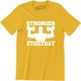 thumbnail image 1 of Stronger Everyday Men Weight Lifting Gym Training Bodybuilding T-Shirt, 1 of 4