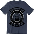 thumbnail image 1 of Stronger Everyday Men Weight Lifting Gym Training Bodybuilding Tee Shirt, 1 of 4