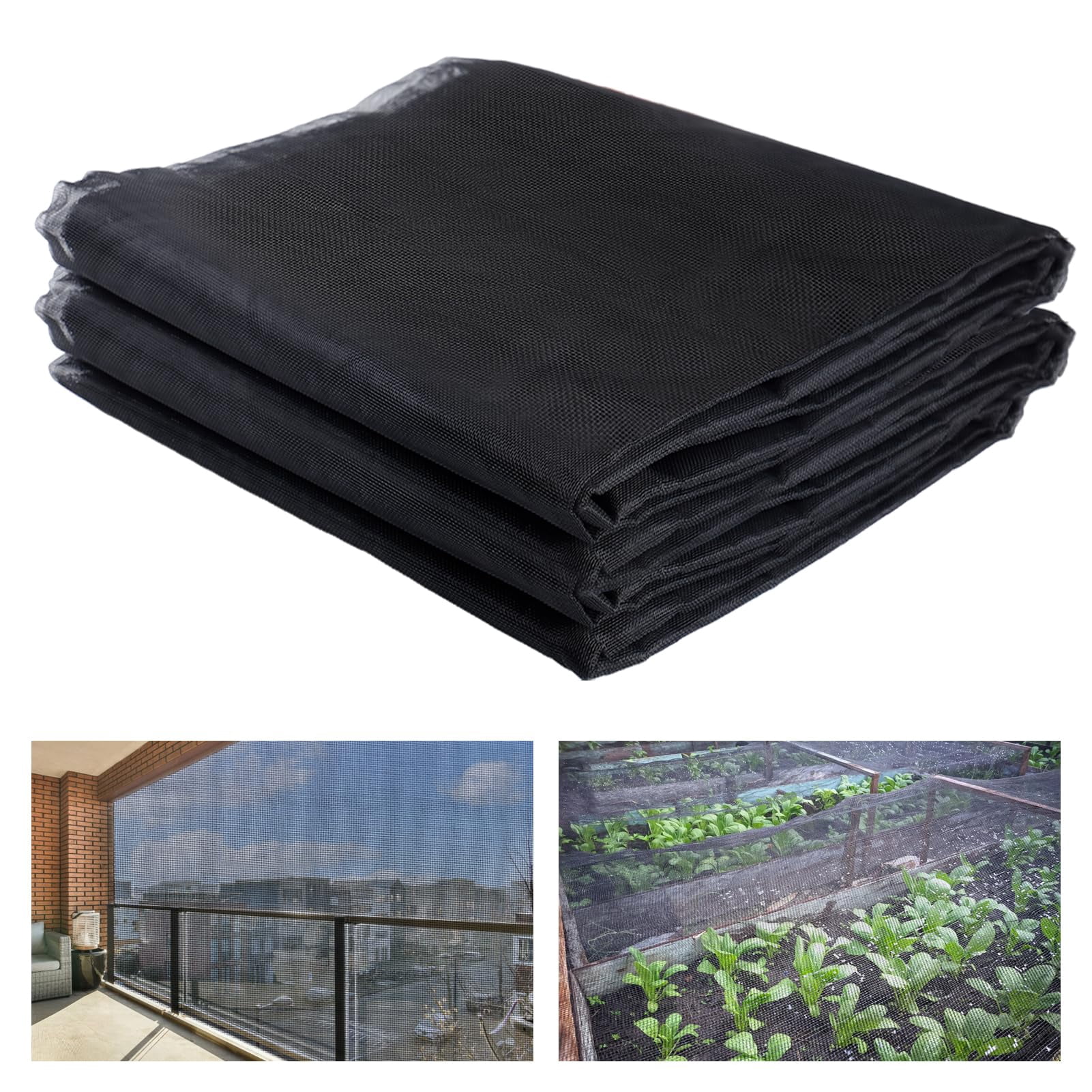 Garden Premium Schutznetz – 6,1x3,0 M Starkes PPT-Nano Netz Für Terrasse Und Garten (30% Schatten, Schwarz)