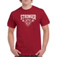 thumbnail image 1 of Stronger Retro College T-Shirt Men -Image by Shutterstock, Male 4X-Large, 1 of 4