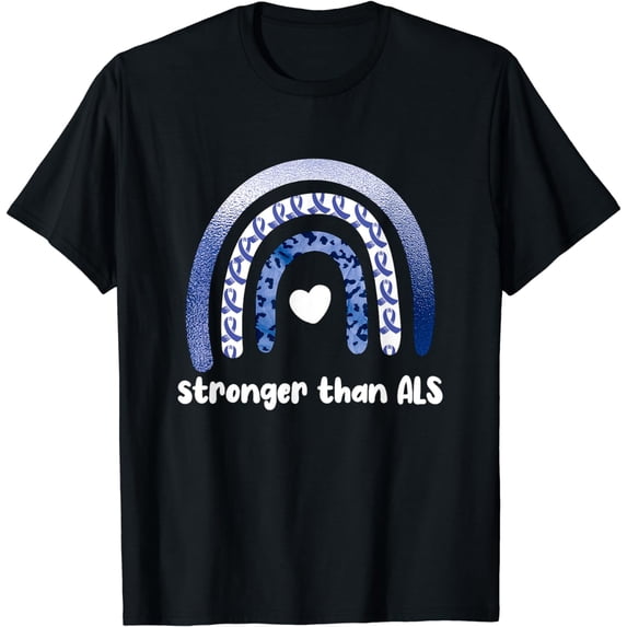 Stronger Than ALS Amyotrophic Lateral Sclerosis T-Shirt