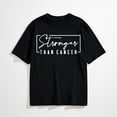 thumbnail image 1 of Stronger Than Cancer Awareness T-Shirt for Women, Inspirational Strength Support Short Sleeve Graphic Shirt, 1 of 6