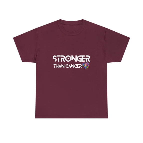 Stronger Than Cancer Shirt | Cancer Warrior Support Unisex T-Shirt