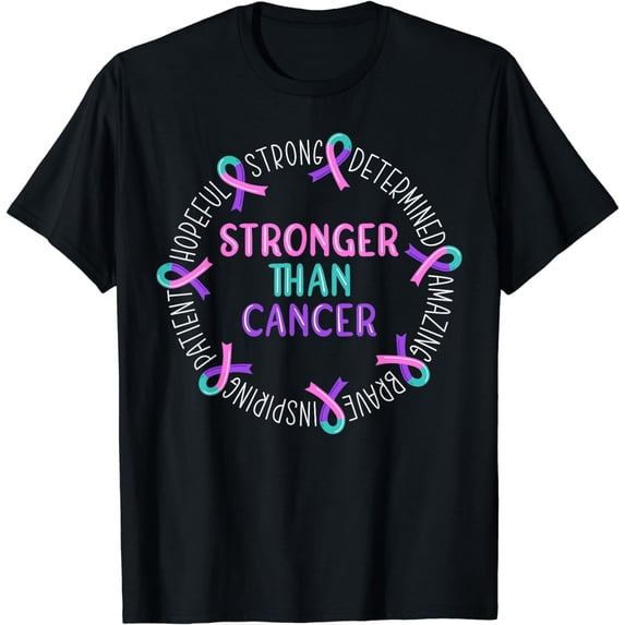 Stronger Than Cancer Thyroid Cancer T-Shirt