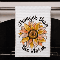 Stronger Than The Storm Kitchen Towel Microfiber 16x24