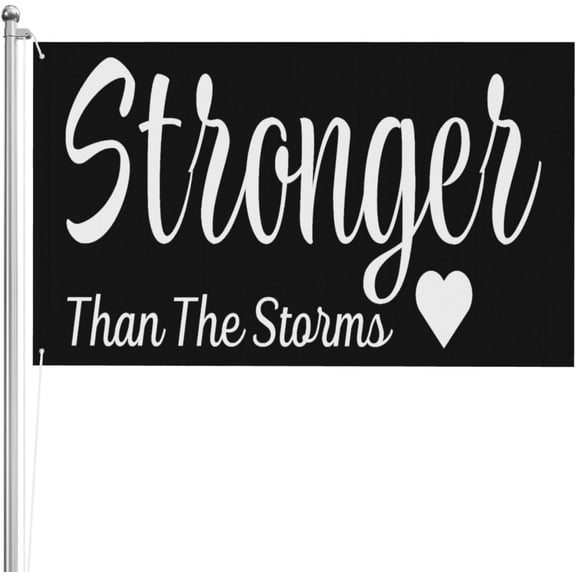 Stronger Than The Storms 3x5 Ft Flag Double Sided Garden Yard Banner