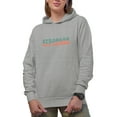 thumbnail image 1 of Stronger Than Yesterday, Motivational Quote About Growing Stronger, Groovy Retro Wavy Text Merch Gift, Heather Grey Hooded Sweatshirt or Hoodie, XL, 1 of 5