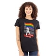 thumbnail image 1 of Stronger Together Gay Pride Flag Womens Slim Fit Graphic Tee Brisco Brands S, 1 of 5