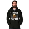 thumbnail image 1 of Stronger Together Peace Sign Equality Hoodie Sweatshirt Women Men Brisco Brands S, 1 of 6