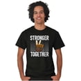 thumbnail image 1 of Stronger Together Peace Sign Equality Men's Graphic T Shirt Tees Brisco Brands S, 1 of 4
