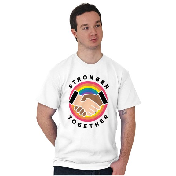 Stronger Together Social Justice Men's Graphic T Shirt Tees Brisco Brands S
