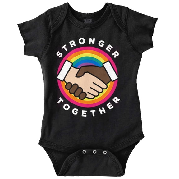 Stronger Together Social Justice Romper Boys or Girls Infant Baby Brisco Brands 18M