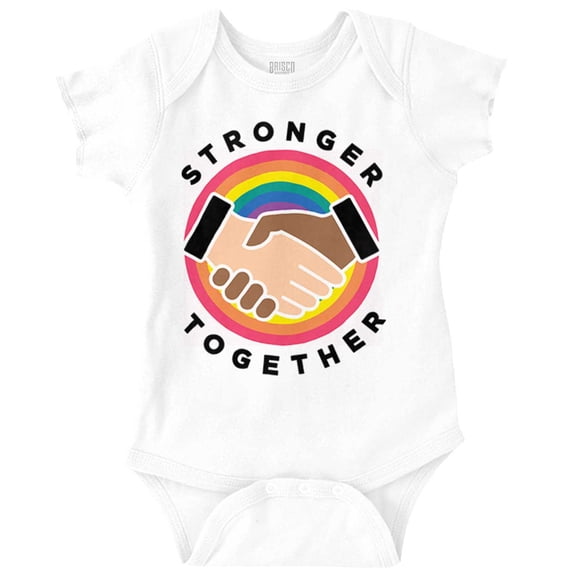 Stronger Together Social Justice Romper Boys or Girls Infant Baby Brisco Brands 24M
