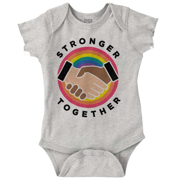 Stronger Together Social Justice Romper Boys or Girls Infant Baby Brisco Brands 6M