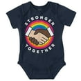 thumbnail image 1 of Stronger Together Social Justice Romper Boys or Girls Infant Baby Brisco Brands NB, 1 of 6