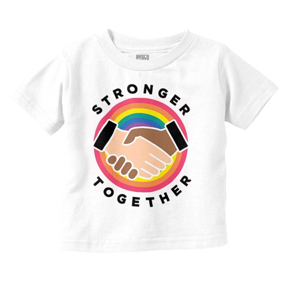 Stronger Together Social Justice Toddler Boy Girl T Shirt Infant Toddler Brisco Brands 5T