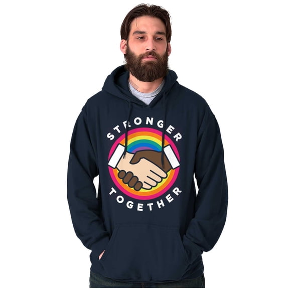 Stronger Together Social Justice Unisex Plus Fleece Graphic Hoodie Brisco Brands 4X