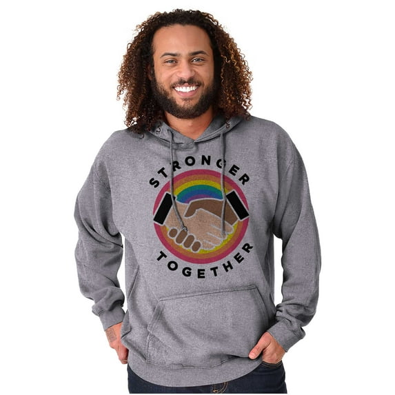 Stronger Together Social Justice Unisex Plus Fleece Graphic Hoodie Brisco Brands 5X