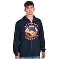 thumbnail image 1 of Stronger Together Social Justice Unisex Fleece Graphic Zip Up Hoodie Brisco Brands 2X, 1 of 5