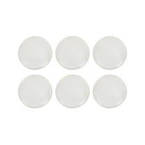 Strongest Home Wall & Door Handle Stopper 1.6" Set. 6 Pieces of Clear Rubber Door Knob, Round Wall Shield Cushion, Quiet Wall Protector for Door Handle, Guard Door Bumper Silencer(Clear,1.6x1.6x0.3")
