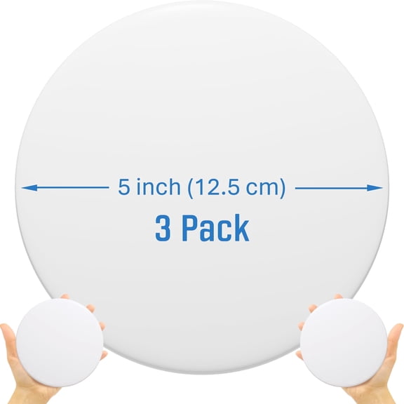 Strongest Home XL Wall Mount Wall Mount Door Stop Silicone White 3 Piece 3 Pack