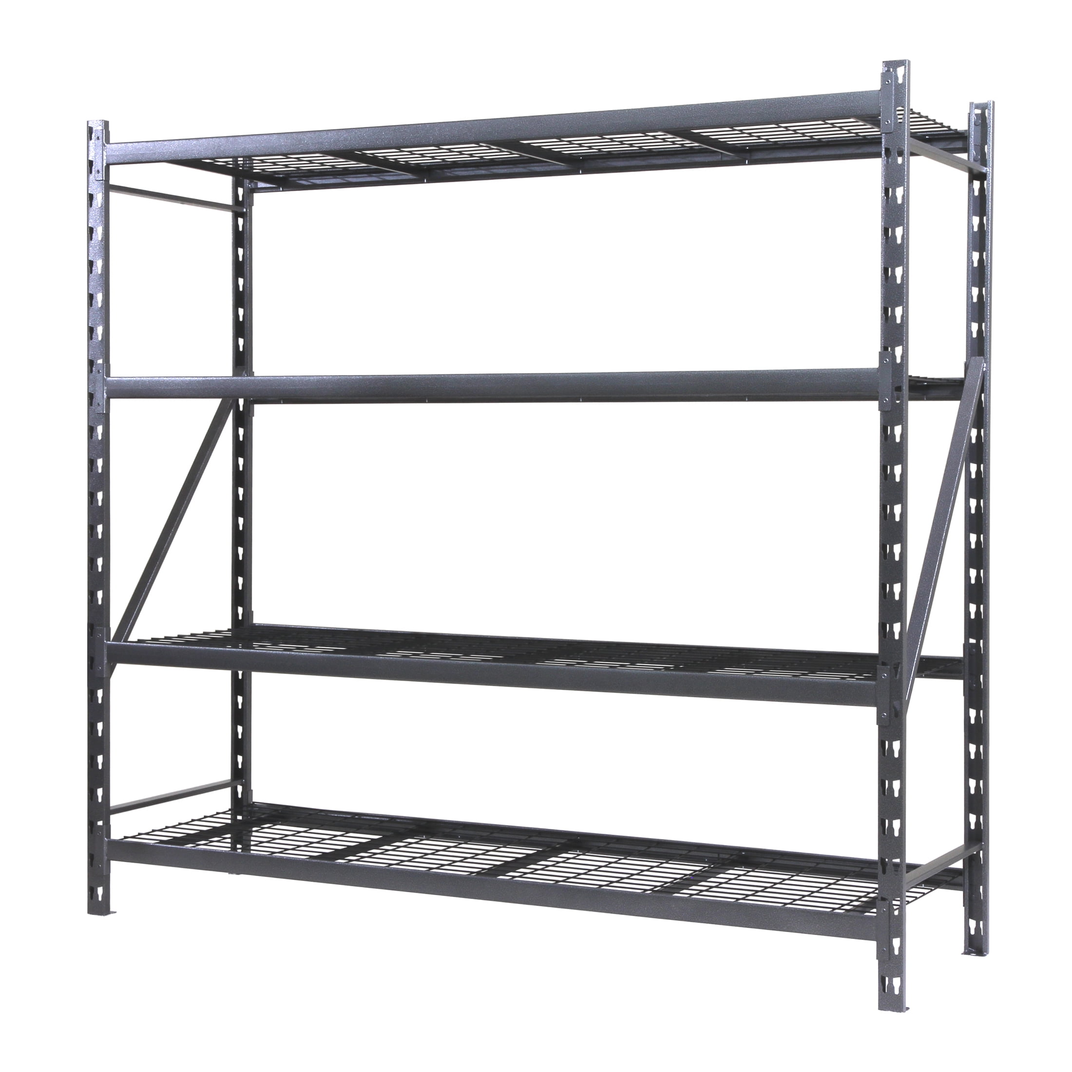 Stronghold Garage Gear Heavy Duty 4-Shelf with Wire Decking in Textured ...