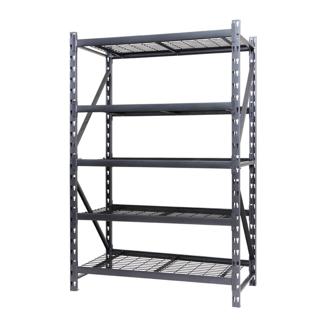 RUGGED RACK Heavy Duty 5-Shelf Metal Rack Wire Decking, 1000lb Per ...