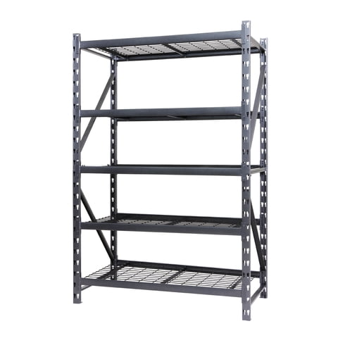 RUGGED RACK Heavy Duty 5-Shelf Metal Rack Wire Decking, 1000lb Per Shelf