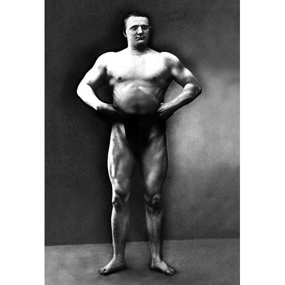 Strongman Pose Fine art canvas print (20" x 30")
